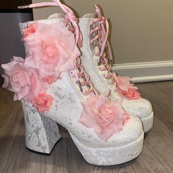 Dolls Kill Shoes Dollskill Secret Garden Lace Booties Poshmark